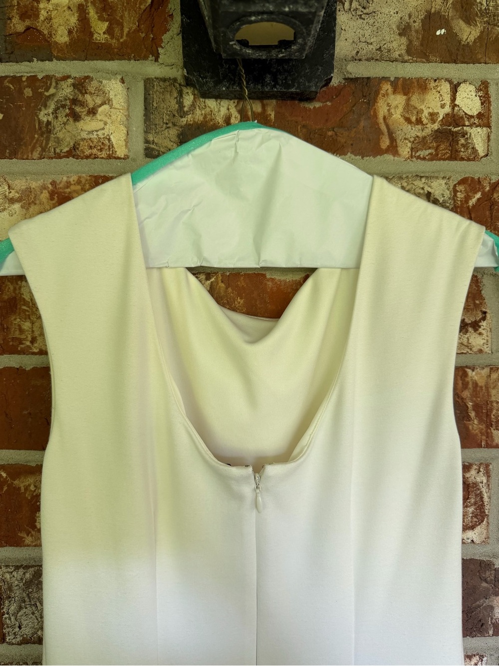 Halston Heritage White Flounce Dress - Picture 5 of 7